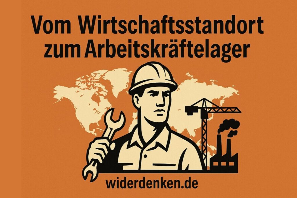 Der Arbeiter als globaler Rohstoff: Industrie, Migration und Machtverhältnisse in einer Ökonomie, die Menschen als Produktionsfaktor behandelt.
